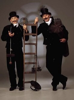 Schoorsteenvegers Oud Hollandse mime animatie © www.oudhollandsentertainment.nl